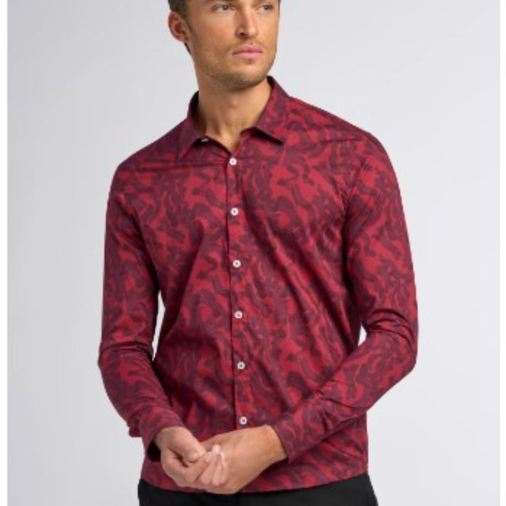 Good Man‎ Brand Big On-Point Printed Cotton Shirt - NWOT
